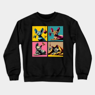 Sphynx Pop Art - Cute Kitties Crewneck Sweatshirt